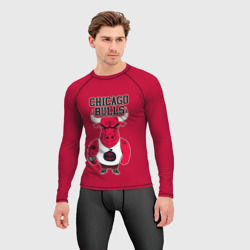 Мужской рашгард 3D Chicago bulls - фото 2