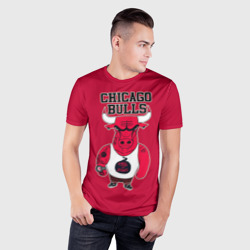 Мужская футболка 3D Slim Chicago bulls - фото 2