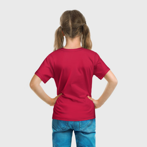 Детская футболка 3D с принтом Chicago bulls, вид сзади #2