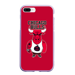 Чехол для iPhone 7Plus/8 Plus матовый Chicago bulls