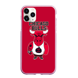 Чехол для iPhone 11 Pro матовый Chicago bulls