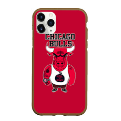 Чехол для iPhone 11 Pro Max матовый Chicago bulls