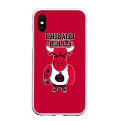 Чехол для iPhone XS Max матовый Chicago bulls