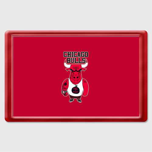 Магнит 45*70 Chicago bulls, цвет красный