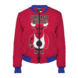 Женский бомбер 3D Chicago bulls