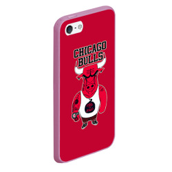 Чехол для iPhone 5/5S матовый Chicago bulls - фото 2