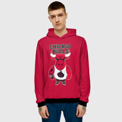 Мужская толстовка 3D Chicago bulls - фото 2