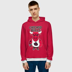 Мужская толстовка 3D Chicago bulls - фото 2