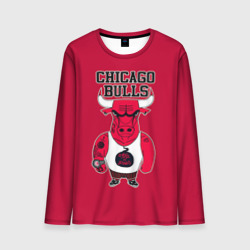 Мужской лонгслив 3D Chicago bulls