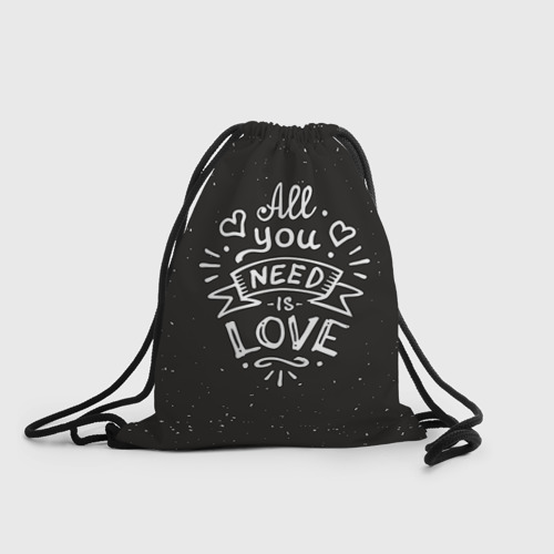 Рюкзак-мешок 3D Любовь надпись