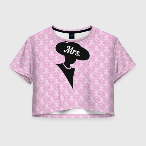 Женская футболка Crop-top 3D Mrs. 1, цвет 3D печать
