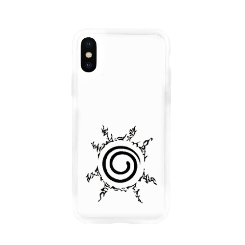 Чехол для Apple iPhone X силиконовый глянцевый Печать Девятихвостого Фото 01 Чехол для Apple iPhone X силиконовый глянцевый Печать Девятихвостого Фото 01