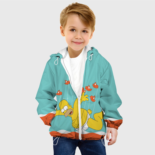 Детская куртка 3D Simpson, цвет белый - фото 3