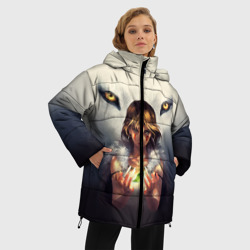 Женская зимняя куртка Oversize Мононоке и глаза - фото 2