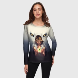 Женский лонгслив 3D Мононоке и глаза - фото 2