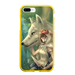 Чехол iPhone 7Plus/8 Plus матовый Принцесса и волк
