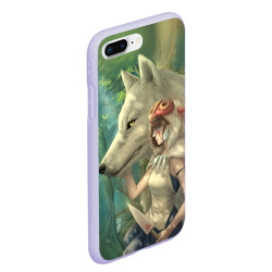 Чехол для iPhone 7Plus/8 Plus матовый Принцесса и волк - фото 2