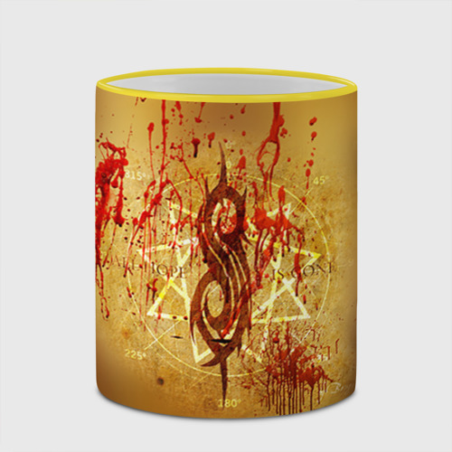 Кружка с полной запечаткой Slipknot, цвет Кант желтый - фото 4