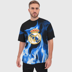 Мужская футболка oversize 3D Real Madrid - фото 2