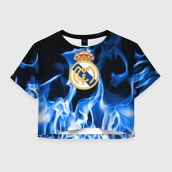 Женская футболка Crop-top 3D Real Madrid