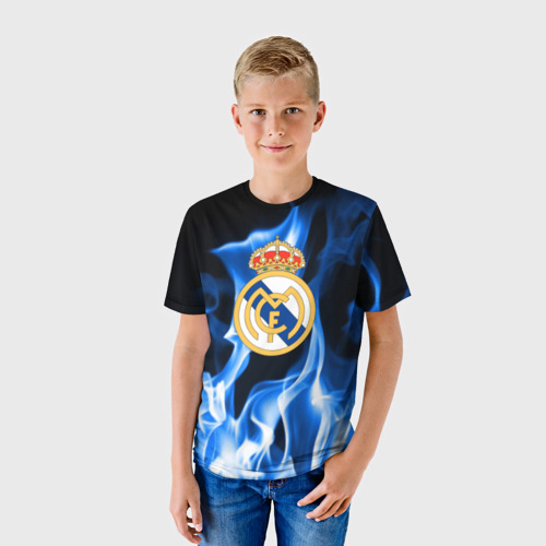 Детская футболка 3D Real Madrid, цвет 3D печать - фото 3