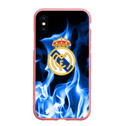 Чехол для iPhone XS Max матовый Real Madrid