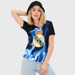 Женская футболка 3D Slim Real Madrid - фото 2