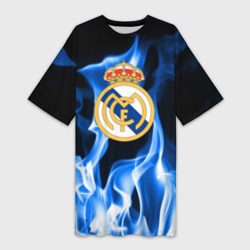 Платье-футболка 3D Real Madrid