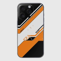 Чехол для iPhone 15 Pro силиконовый с защитой камеры Asiimov