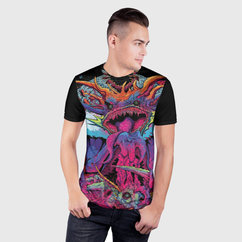 Мужская футболка 3D Slim Hyper Beast, цвет 3D печать - фото 3