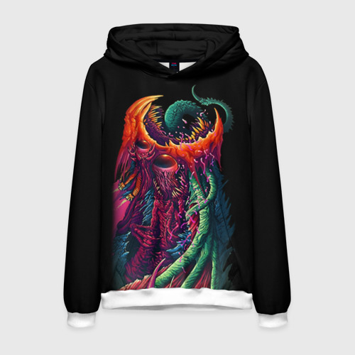 Мужская толстовка 3D Hyper Beast 1, цвет белый