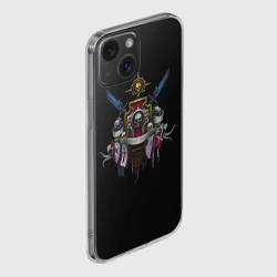 Чехол для iPhone 15 силиконовый с защитой камеры Daemonium venatores - фото 2