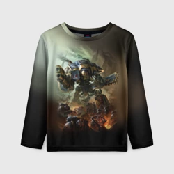 Детский лонгслив 3D Титан вархаммер