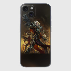 Чехол для iPhone 15 силиконовый с защитой камеры Adepta Sororitas