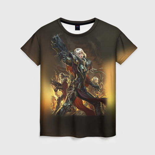 Женская футболка 3D Adepta Sororitas Фото 01 Женская футболка 3D Adepta Sororitas Фото 01