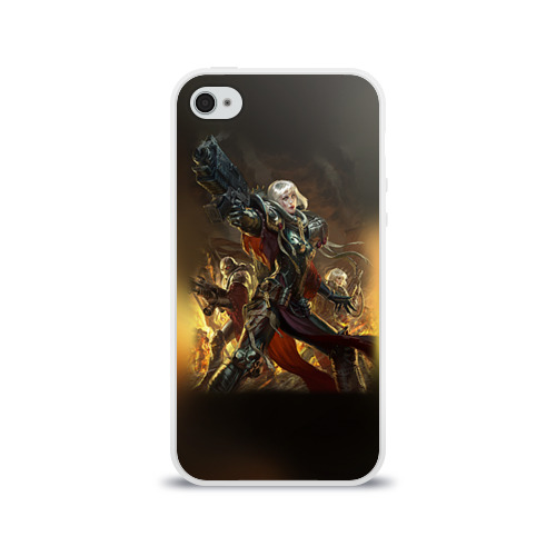 Чехол для Apple iPhone 4/4S силиконовый глянцевый Adepta Sororitas Фото 01 Чехол для Apple iPhone 4/4S силиконовый глянцевый Adepta Sororitas Фото 01