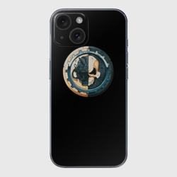 Чехол для iPhone 15 силиконовый с защитой камеры Adeptus Mechanicus