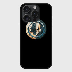 Чехол силиконовый для Apple iPhone 15 Pro матовый Adeptus Mechanicus
