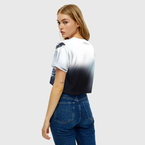 Женская футболка Crop-top 3D Терминатор, цвет 3D печать - фото 5