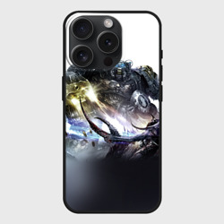 Чехол силиконовый для Apple iPhone 15 Pro матовый Терминатор