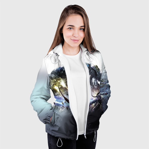 Женская куртка 3D Терминатор, цвет белый - фото 4