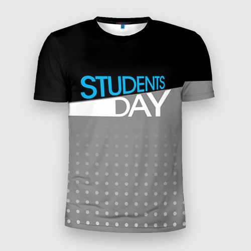 Мужская футболка 3D Slim День студента, цвет 3D печать