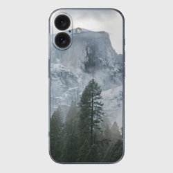 Чехол для iPhone 16 силиконовый с защитой камеры Лес