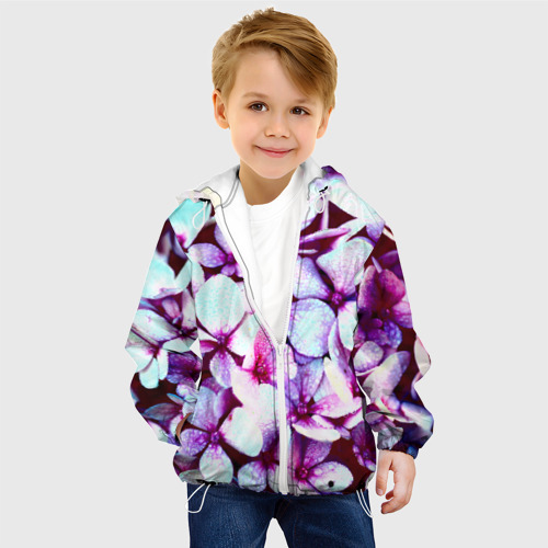 Детская куртка 3D Цветок, цвет белый - фото 3