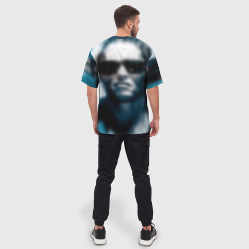 Мужская футболка oversize 3D Терминатор 1, цвет 3D печать - фото 4