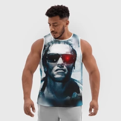 Мужская спортивная майка 3D Терминатор 1 - фото 2