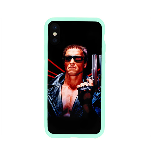 Чехол для Apple iPhone X силиконовый глянцевый Терминатор 1 Фото 01 Чехол для Apple iPhone X силиконовый глянцевый Терминатор 1 Фото 01