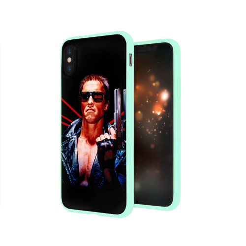 Чехол для Apple iPhone X силиконовый глянцевый Терминатор 1 Фото 01 Чехол для Apple iPhone X силиконовый глянцевый Терминатор 1 Фото 01