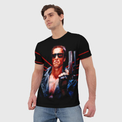 Мужская футболка 3D Терминатор 1 - фото 2