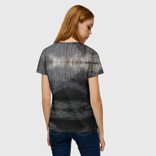 Женская футболка 3D с принтом Nickelback, вид сзади #2